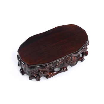 

Buddha statue root carving stone base solid wood can be trough vase flower pot bonsai round jade bracket