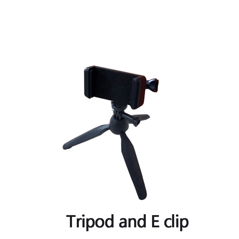 Tripod and E clip Штатив кронштейн для iPhone samsung Xiaomi huawei Мобильный телефон Смартфон Штатив для Gopro 8 держатель камеры штативы общего назначения - Цвет: Tripod and E clip