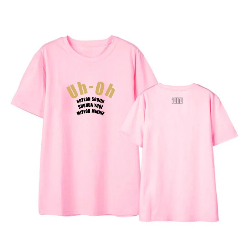 Kpop GIDLE(G) I-DLE G-IDLE альбом рубашки хип-хоп Повседневная Свободная одежда футболка футболки топы с короткими рукавами футболка DX1060