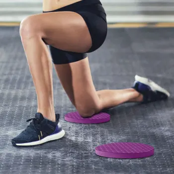 

2pcs Round Fitness Yoga Flat Support Pad Elbow Knee Wrist Protection Non-Slip Yoga Exercise Mat