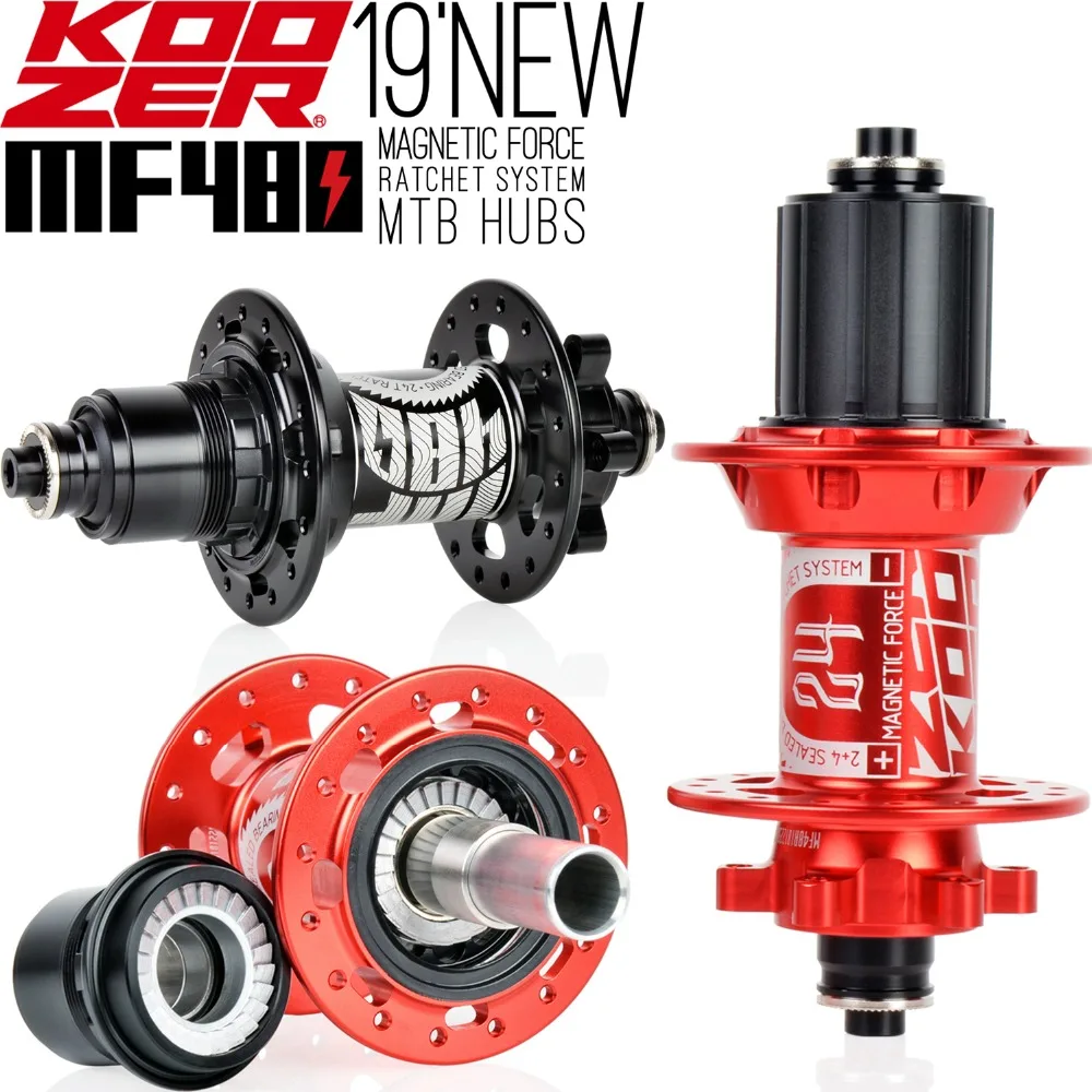 Bicycle mtb Hub Front Rear Hub Set 2/4 Bearings 24T Ratchet 32 Holes