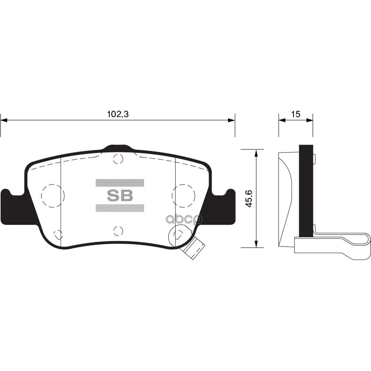Колодки Тормозные Toyota Auris 1.33-2.2 07-(Великобритания) Задние Sangsin Brake Sp1501 Sangsin brake арт. SP1501