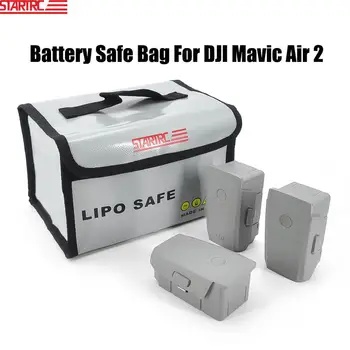 

STARTRC DJI Mavic AIR 2 Lipo Battery Explosion-proof Safe Bag For Mavic Air 2 Battery Fireproof Case Fiber Storage Protector