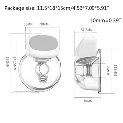 Tire lait électrique C5AA, silencieux, automatique, rechargeable par USB, mains libres, extracteur de lait Portable 