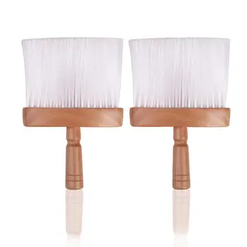 Günstig Holzgriff Barber Breite Neck Duster Salon Pinsel Friseur Haar Styling Tool Anti Skid Friseur Werkzeug Salon Pinsel