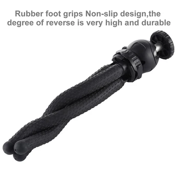 

Octopus Adjustable Tripod Camera Bracket Portable Durable Cell Phone Holder For Selfie Vedio Recording 25x4.5CM