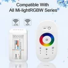 RGB/RGBW светодиодный пульт управления 2,4G беспроводной RF сенсорный пульт дистанционного управления/Wi-Fi приложение управления для 5050 RGBW/RGB светодиодные ленты