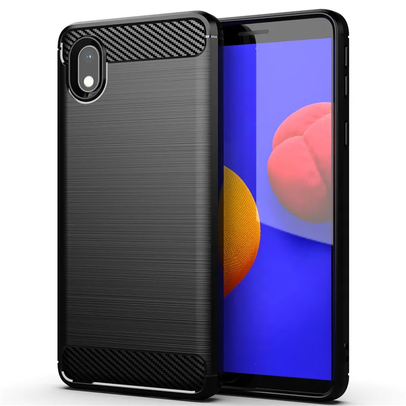 Противоударный чехол для Samsung Galaxy A01 Core мягкий силиконовый бампер телефона