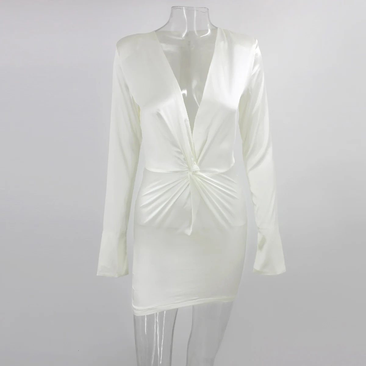 COSYGAL, сексуальное платье с глубоким v-образным вырезом и длинным рукавом, модное осенне-зимнее облегающее платье-Блейзер, женское платье для ночного клуба