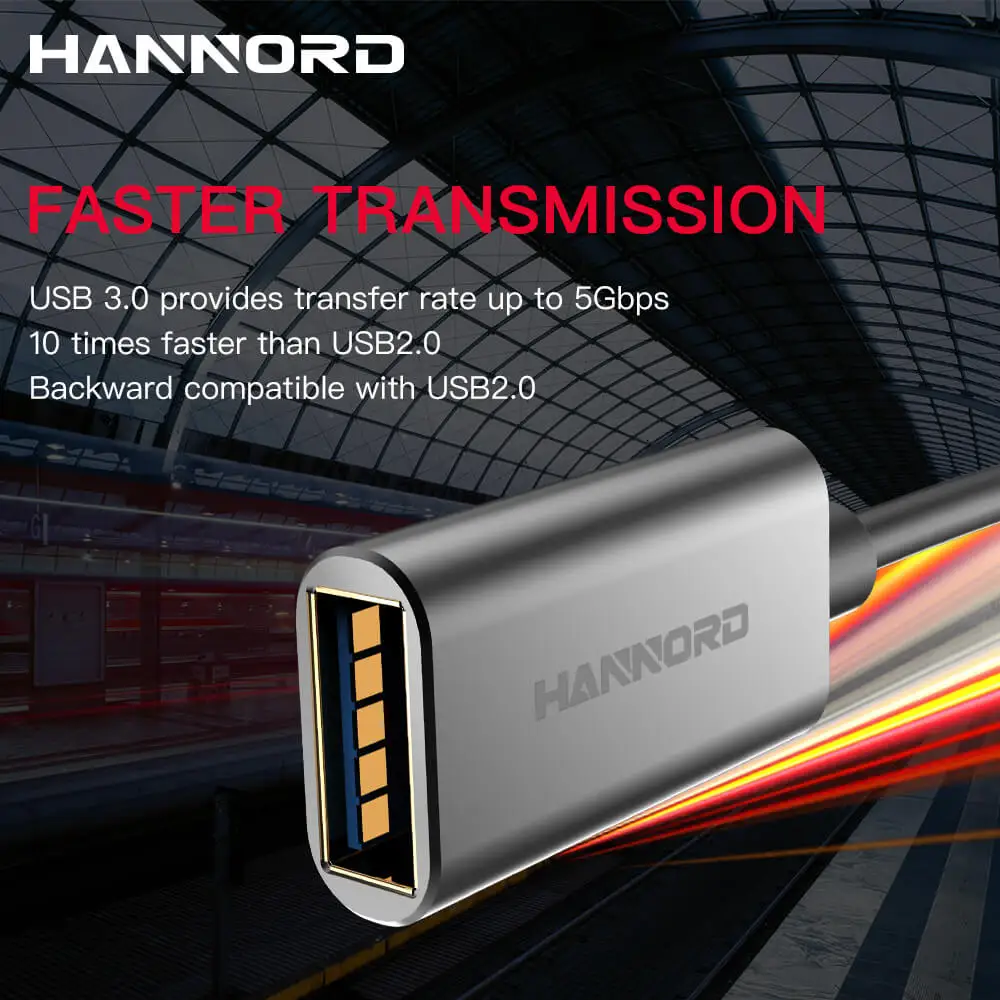 Hannord USB кабель-удлинитель для мужчин и женщин USB кабель-удлинитель USB 3,0 кабель-удлинитель Кабель для передачи данных для ПК клавиатура принтер Smart tv