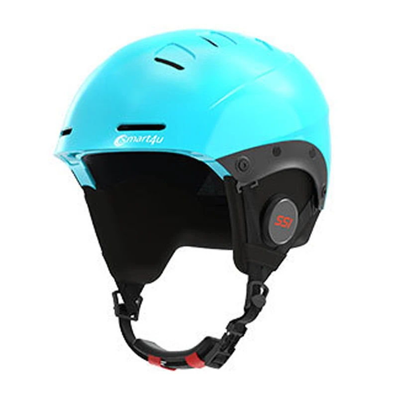 Синий Smart4u Bluetooth Ski Helmet Men Women Ski Helmet Easy Connect Cycling Helmet Scooter Electric Bicycle Helmet Black Blue White - Цвет: Синий