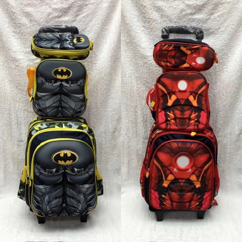 3D Детский рюкзак на колесиках, детский рюкзак на колесиках, сумка на колесиках для школы, рюкзак на колесиках, сумка для мальчика, школьная