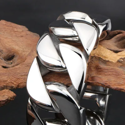 

2019 Jewelry New Style Thick Type Titanium Steel Bracelets Europe And America Cool Menzerna Bracelets Trend Accessories