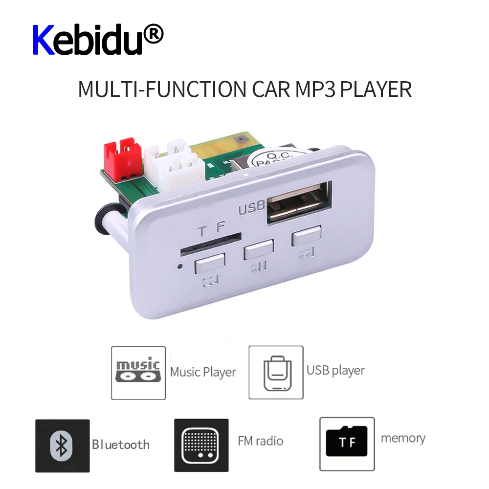Автомобильный мини MP3 плеер 12 В модуль Bluetooth mp3 декодер плата панель автомобильный