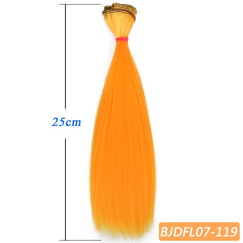Bybrana 15cm 100cm and 25cm 100cm Long straight High Temperature Fiber BJD SD Wigs DIY hair
