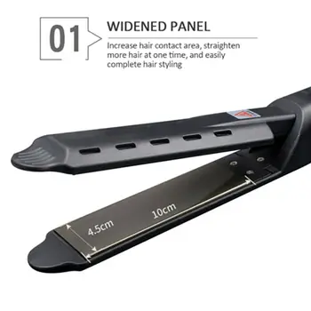 

Ceramic Tourmaline Ionic Flat Iron Electronic Thermostat Hair Straightener
