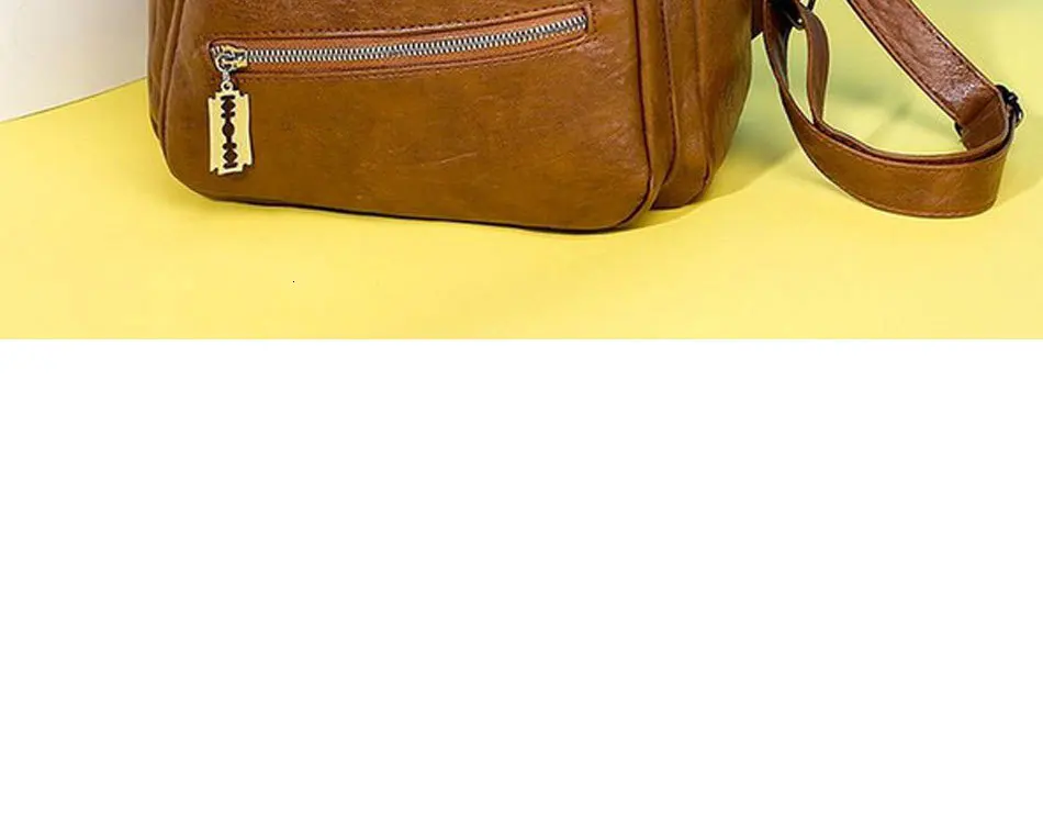 Women Teen Backpack Waterproof Hot Solid College Pu Leather Fashion School Bag Backpacks For Teenagers Back Pack Purse Bookbags