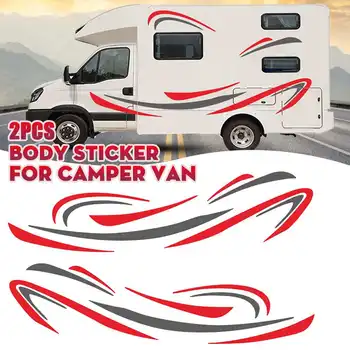 

RV Side Stripes Graphics Decal Stickers Vinyl Large Graphics DIY Decoration For Caravan Motorhome Travel Trailer Van