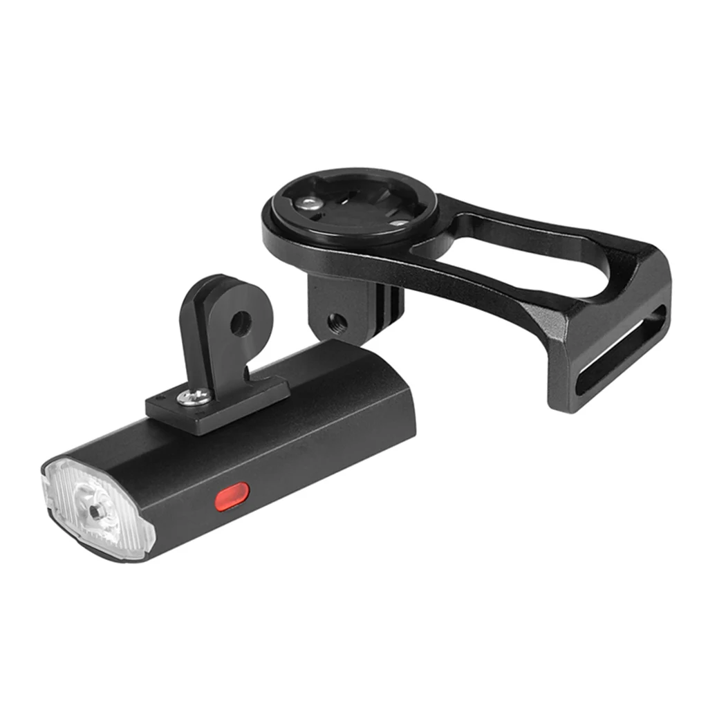 2in1 6 Light Modes Front Stem Rack 2000mAh Battery Stopwatch Stem Holder