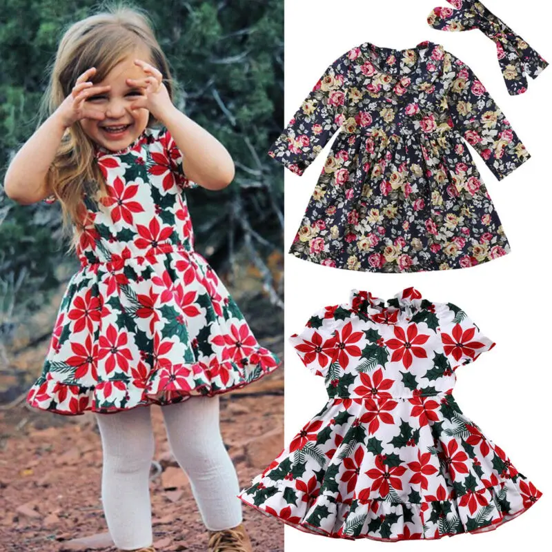 Summer Fashion Baby Girls Floral Clothes Dress Kids Girl Clothing Infant Dresses | Детская одежда и обувь