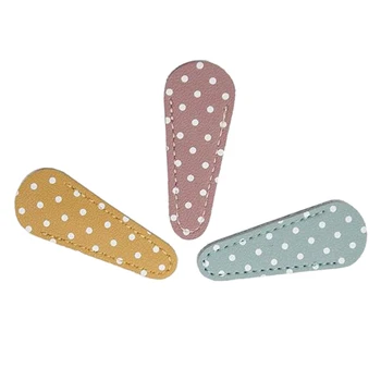 

3Pcs Dotted Sewing Scissors Sheath Safety Scissors Protective Cover Colorful