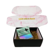 Черная бумажная упаковочная коробка сверхмощная гофрированная Заказная коробка для доставки