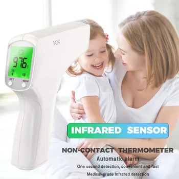 

Multifunction Infrared Thermometer Digital LCD Non-Contact Forehead Thermometer for Humans Adult and Baby Kids Fever Indicator