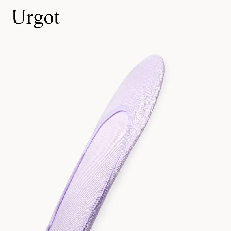 Urgot, 6 пар носков, женские весенне-летние модели, тонкие яркие носки-невидимки из хлопка, стильные силиконовые Нескользящие нескользящие носки, Meias