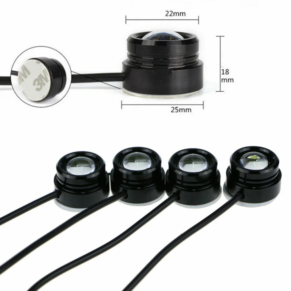 Lights LED Hawkeye Fog Wireless Remote Control 480LM DC 12V Motorcycle