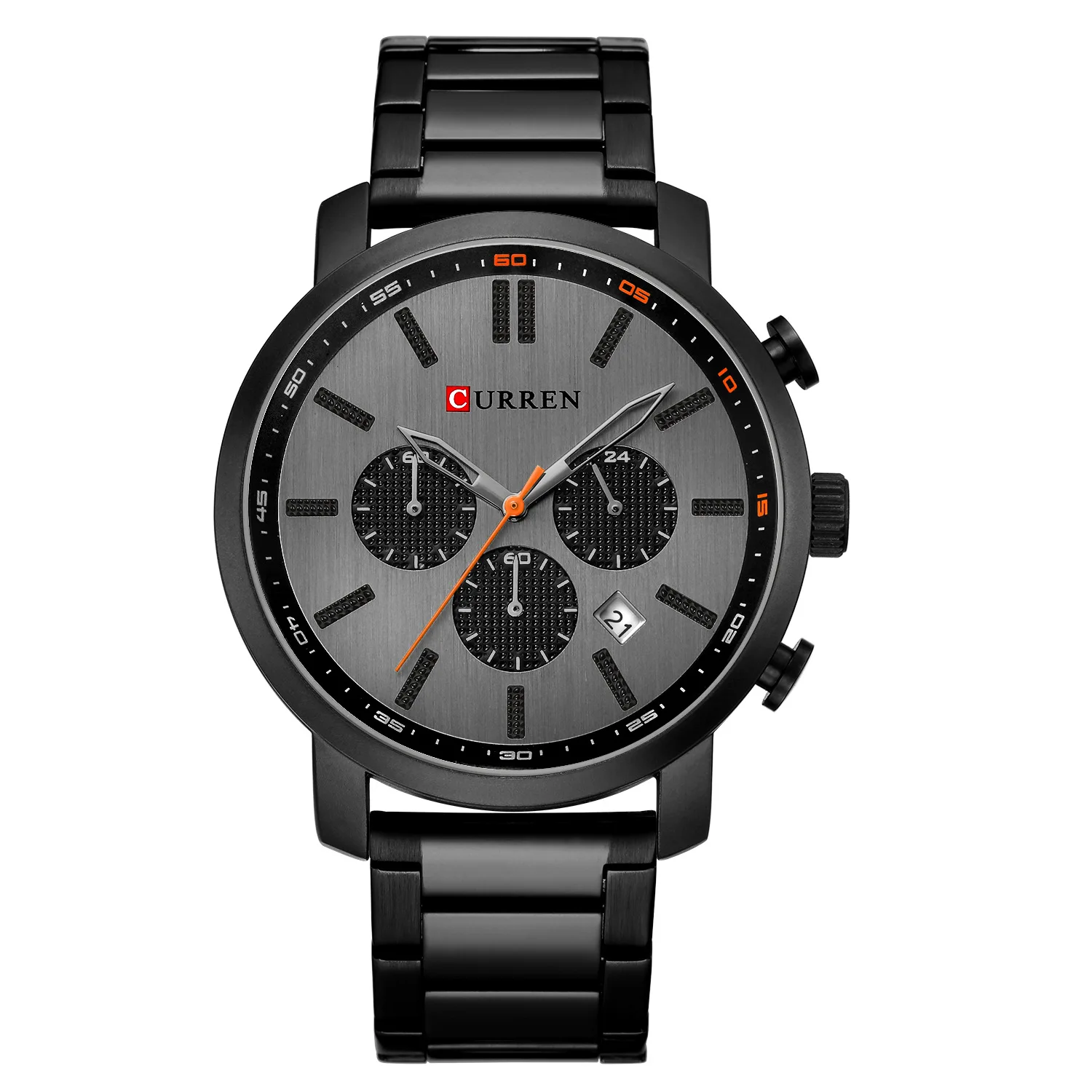 

Fashion New Style Trend MEN'S Watch Six-pin Steel Belt Quartz Watch Calendar MEN'S Watch Waterproof Watch