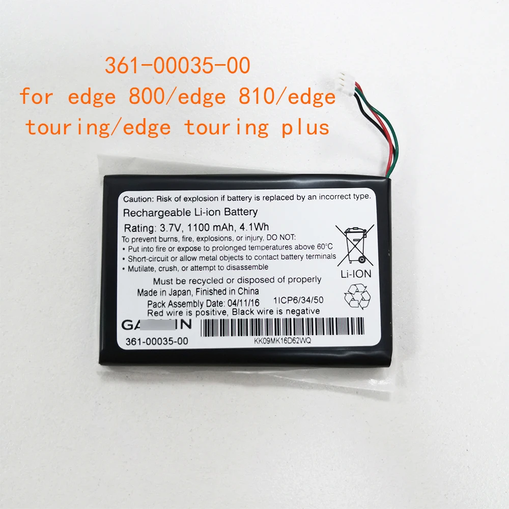 1100Mah Batteria 361-00035-00 Per Garmin Edge 800 Edge Touring Edge 810 Edge Touring Plus Prolunga La Durata Della Batteria Parti Di Alta Qualità