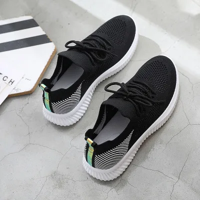 

2019 summer new mesh breathable casual shoes lightweight ladies slip running shoes