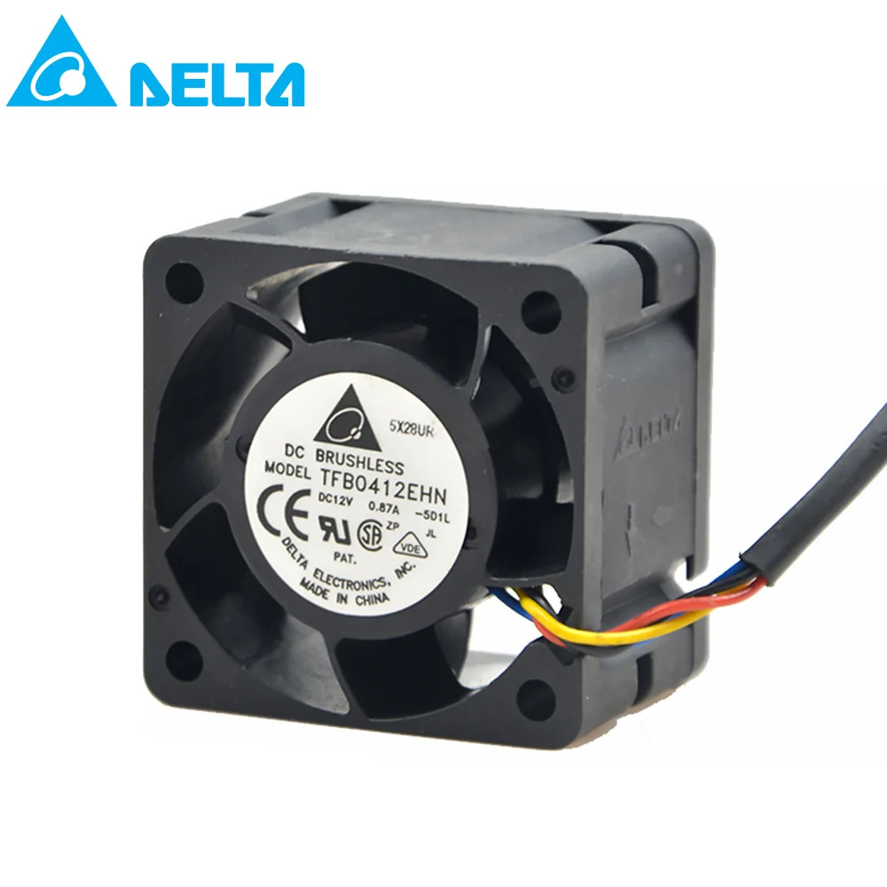 Чехол для delta TFB0412EHN PWM 4 см 40 мм 15000 об/мин 26cfm DC 12 В 0.87A Инверторные вентиляторы