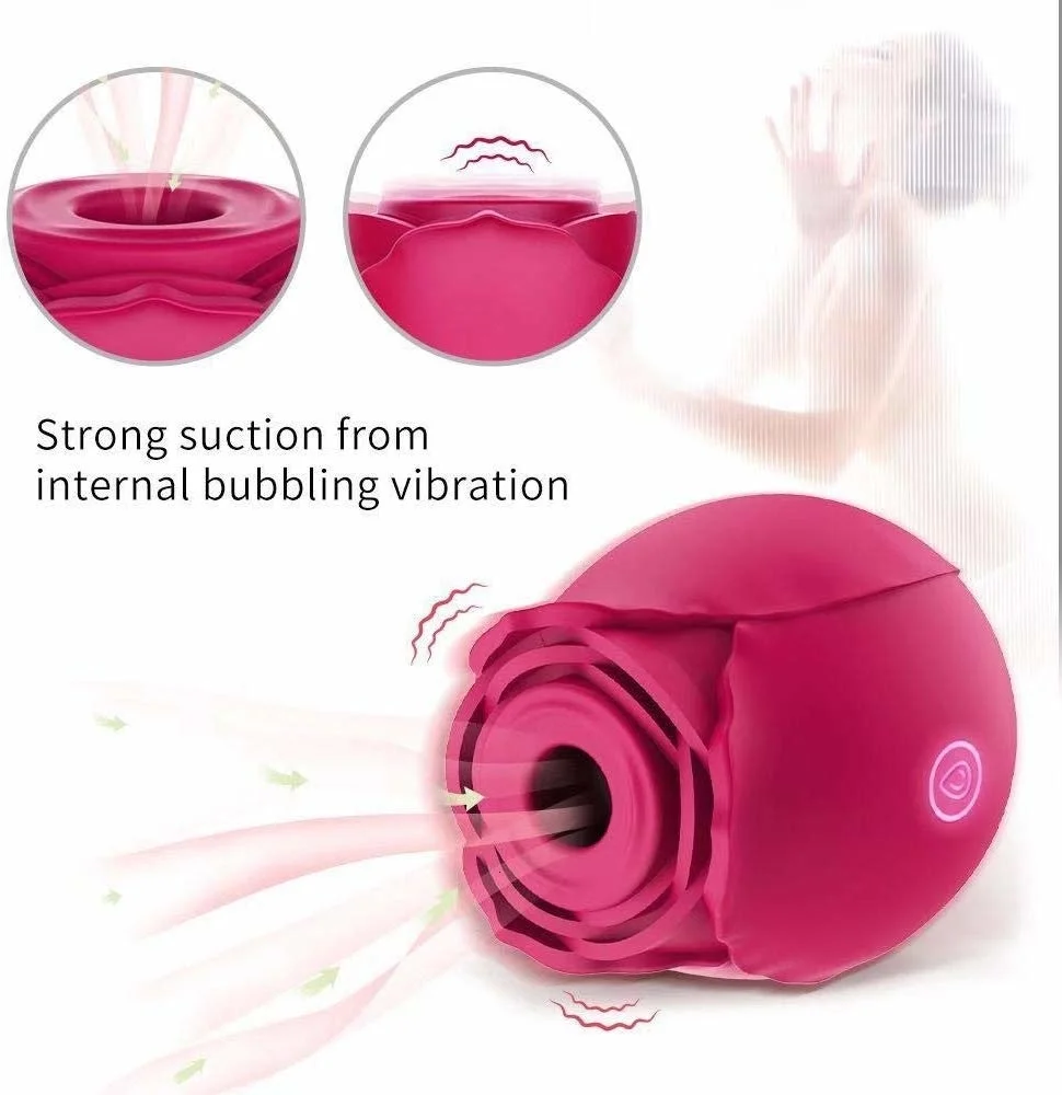 Rose Adults sex machine Toys Vibrator G-spot Clitoral Sucking Stimulator Masturbation for Women erotic Clitoral Vagina Massager