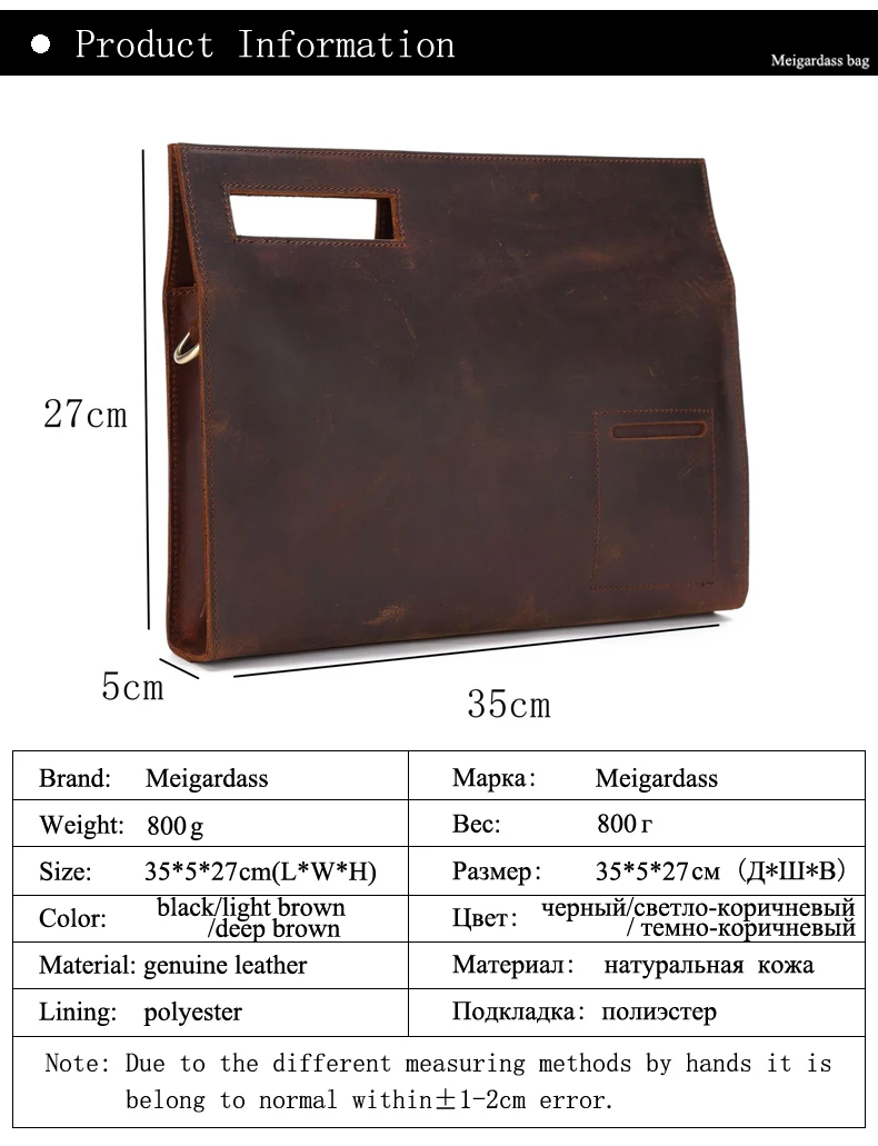 Винтажный Мужской портфель из натуральной кожи, сумка-мессенджер, кожаная сумка для ноутбука Crazy Horse, Мужская Компьютерная Сумочка для документов, сумки