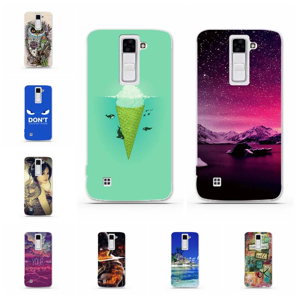 

For LG K7 Case Ultra Thin Soft TPU Silicone For LG K7 X210 X210DS MS330 Cover Animal Patterned For LG Tribute 5 LS675 Shell Capa