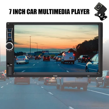 

2 Din Auto Stereo,7 Inch Quad Core Contact Screen Car Multimedia Player MP5 Player GPS Navigation Supportt Iphone XR Mirror Link