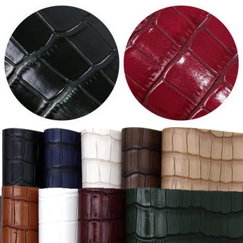 

20*34cm 9pcs/lot Crocodile Pattern Synthetic Leather Set Faux Leather Fabric for Bows DIY Handmade Materials,1Yc10131