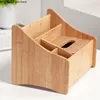 Bamboo Wood Remote Control Storage Box Living Room Office Desk Tea Set Entrance Key Sundries Finishing Box Tissue Box Storage 4