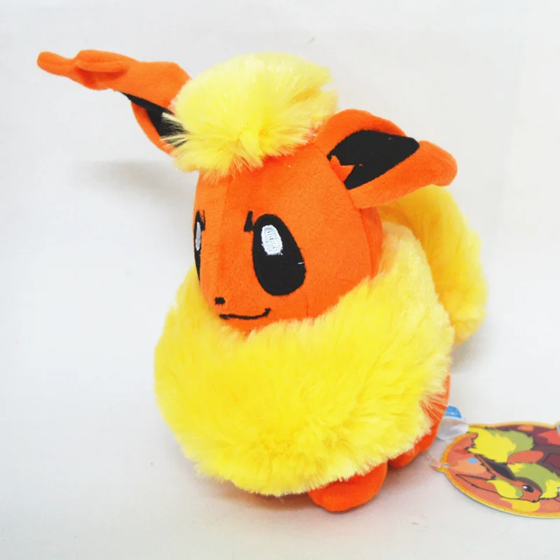 Wholeale Price 20pc 20cm Eevee Epeon Umbreon Glaceon Vaporeon Flareon Jolteon Plush Ex Gx Mega Doll Toy for Kids Xmas Gift - Color: Orange