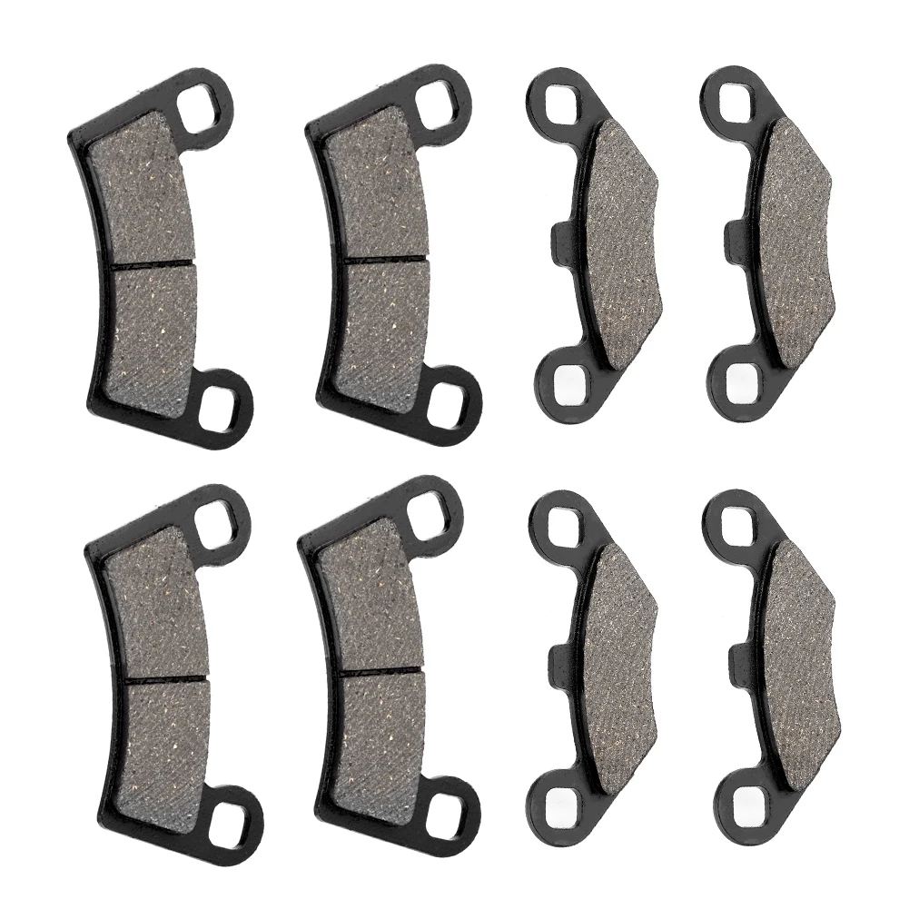 8 шт. Фирменная Новинка замена aftermarket спереди и сзади тормозные колодки изготовлен из высококачественного железа подходит для бритвы Polaris RZR 800 570 2008 - Цвет: Серый