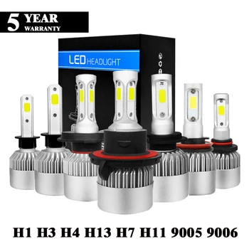 

YuBao 2pcs LED Headlight Bulbs S2 H4 H7 H1 H11 H13 12V 9005 9006 H3 9004 9007 9012 36W 8000LM Light Beam Lamps Bulbs Lighting