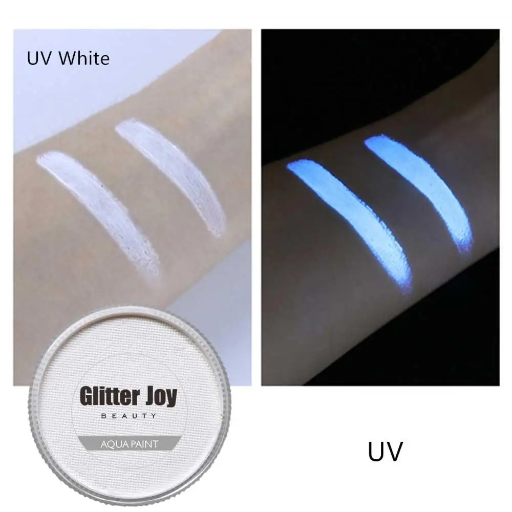 Uv White Fluorescent White 30g/pc Water Based Face And Body Glow Under