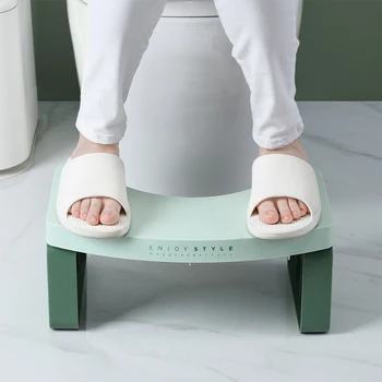

Foldable Bathroom Toilet Stool Seat Portable Non-Slip Pad Bathroom Helper Assistant Foot Seat For Home Bathroom Toilet