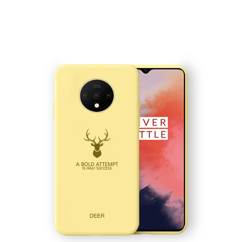 Чехол MOFi для oneplus 7 t, силиконовый чехол 1+ 7t pro, мягкий ТПУ, задняя крышка, противоударный чехол one plus 7 t, Матовый Модный чехол s - Цвет: yellow