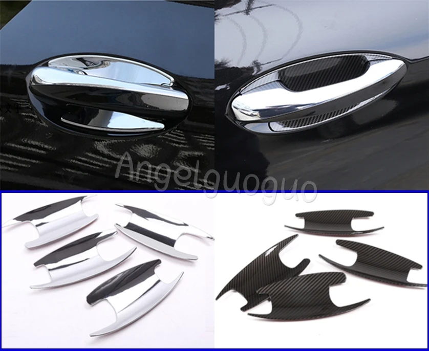 4pcs ABS Door Bowl Cover Trim Car Accessories For Mercedes Benz W213 E class W205 C class GLC X253 2016-2019