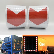

Width 10cm Reflective Material Sticker Safety Warning Tape Reflective Film For Truck Safety