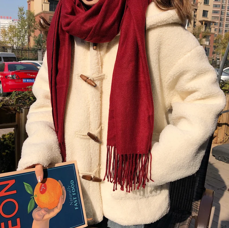 Средней длины,, стиль, толстый универсальный свободный осенний и зимний длинный рукав, с капюшоном, западный стиль, искусственный, 18-24 года, W