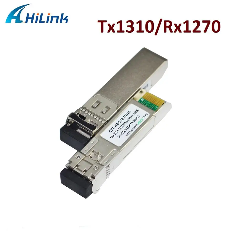 Одиночная сторона: SFP 10G BXU 10KM TX1270nm/RX1330nm WDM 10 20 км| |