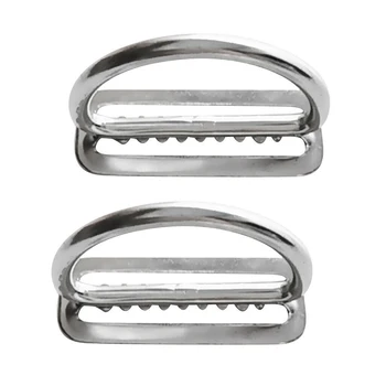 

2pcs Stainless Steel Scuba Diving Weight Belt Slide Keeper D Ring Webbing Harness Belt Retainer Stopper Freediving Accessoires